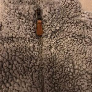 Sherpa zip-up pullover